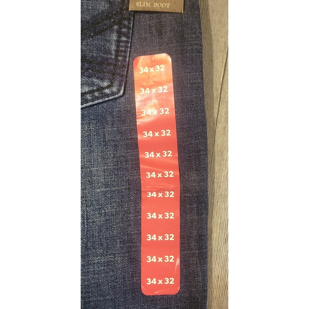 TK Axel Mens 34x32 Slim Boot Stretch Dark Blue Denim Jeans New NWT - Picture 15 of 16